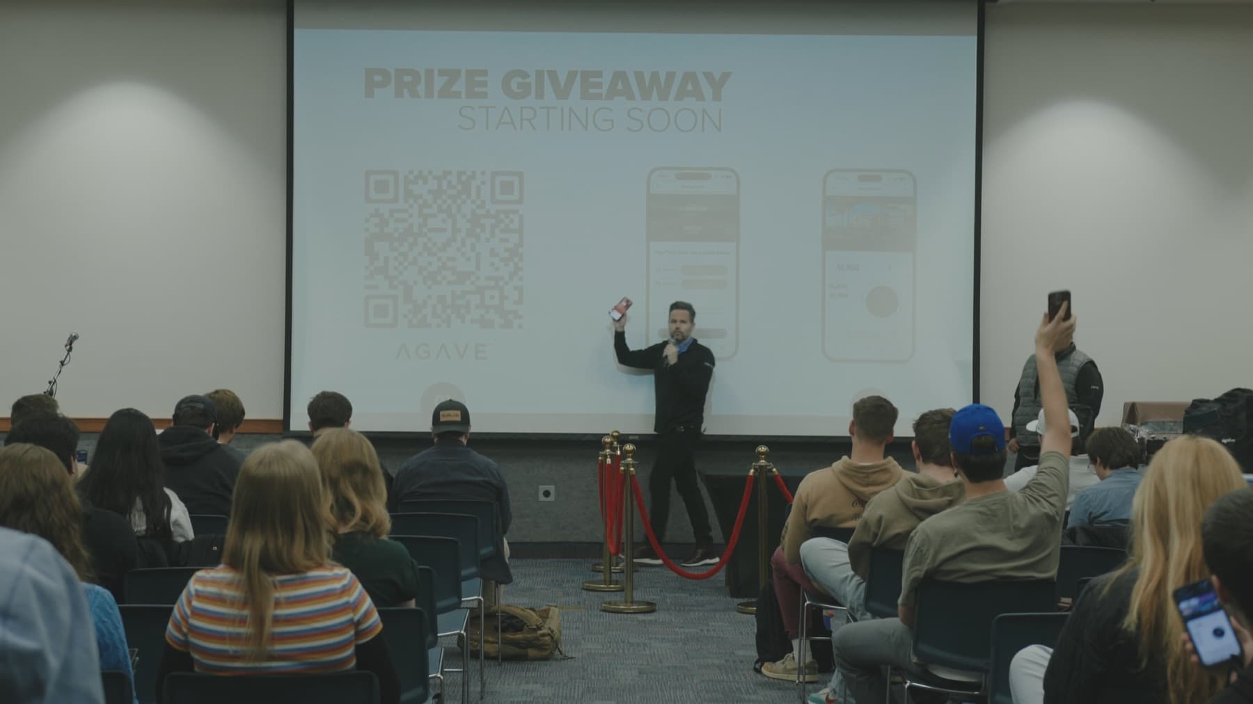 Live AGAVE prize giveaway presentation