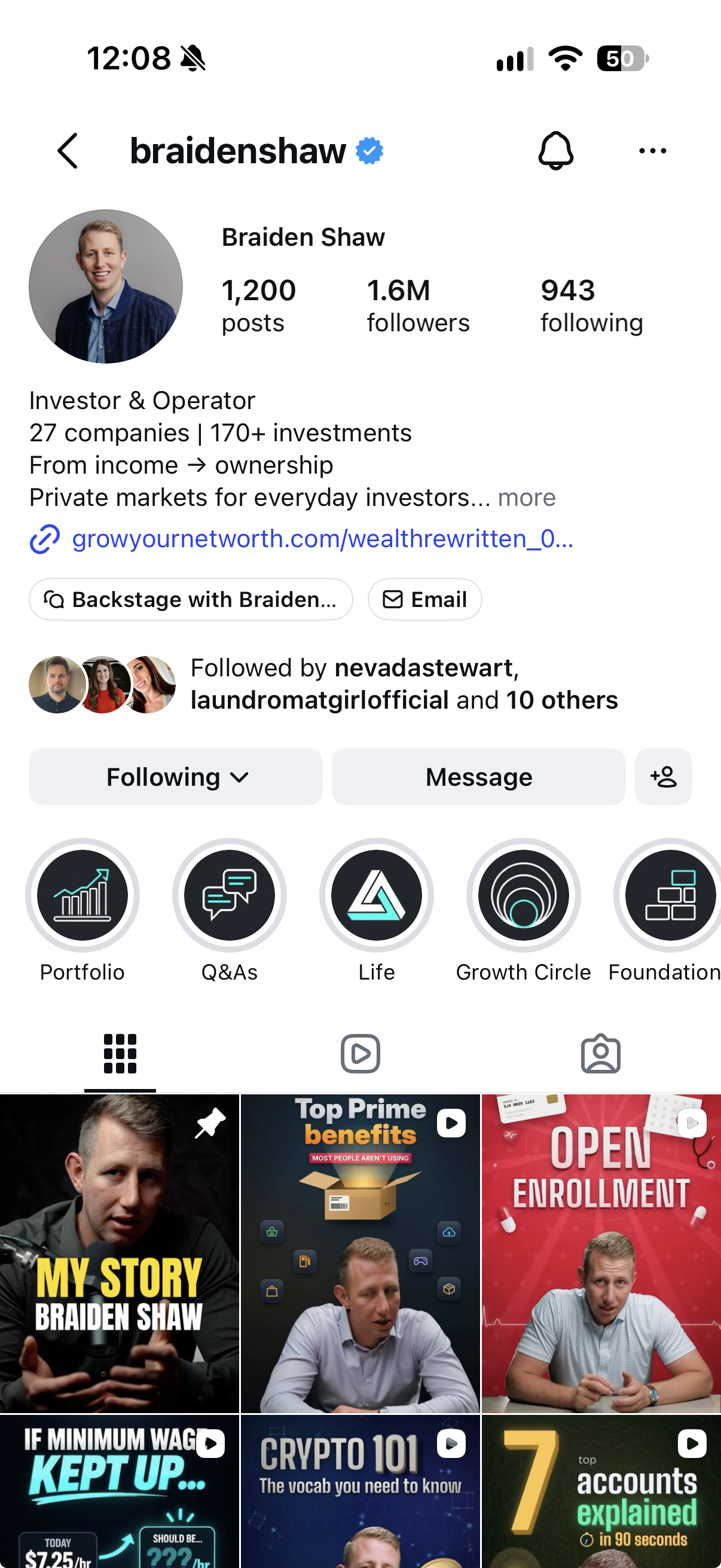 Braiden Shaw’s Instagram profile, supplied October 17, 2026